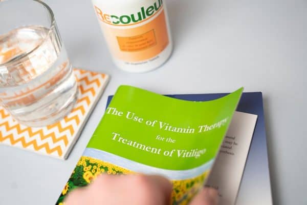 Recouleur is a reserched vitamin for vitiligo and books